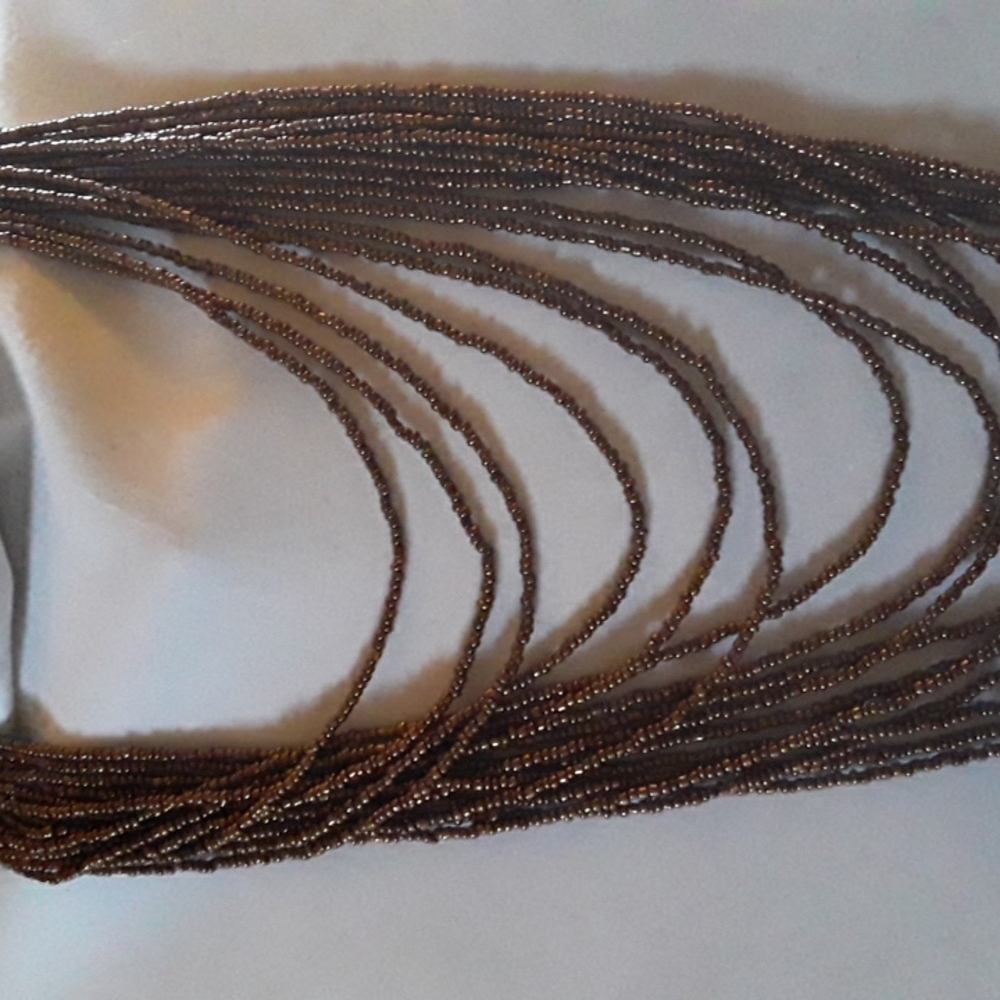 CAROL DUPLAISE beaded tier necklace